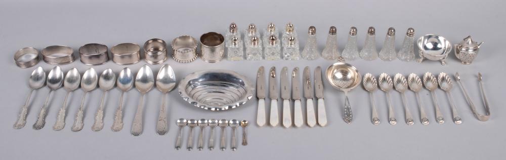 Appraisal: COLLECTION OF SMALL SILVER TABLE ITEMS including a Dueme Co