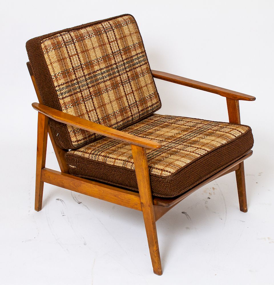 Appraisal: Danish Modern Style Open Arm Chair Mid-century modern arm lounge