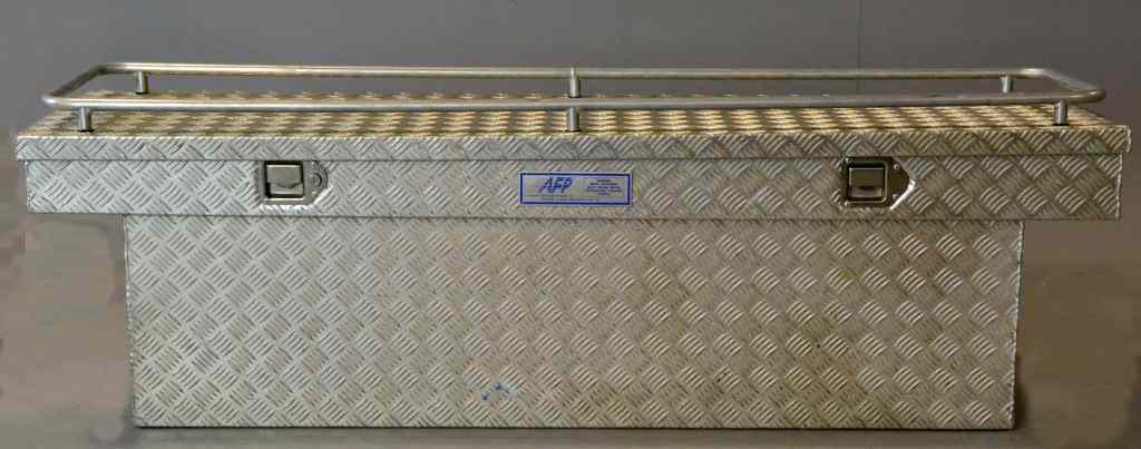 Appraisal: Diamond Plate Truck Bed Tool Box by AFPDawes Mfg Aluminum