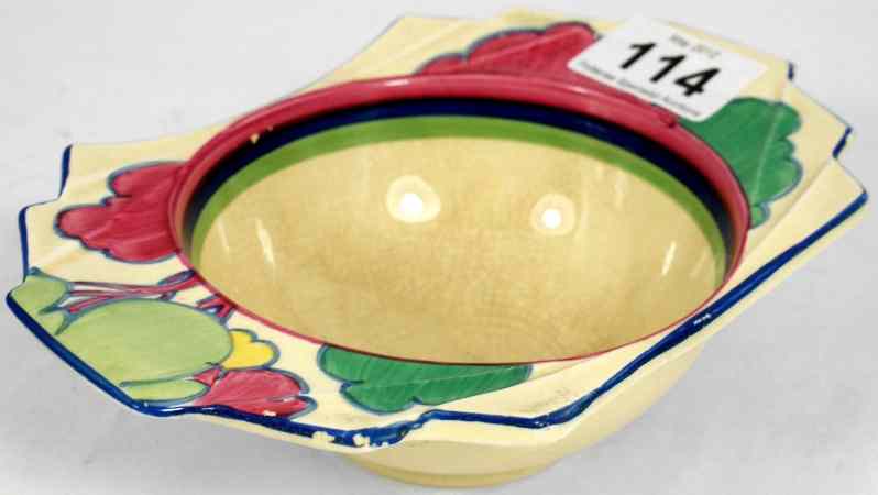 Appraisal: Clarice Cliff Small Bowl in the Daffodil Shape in Pastel