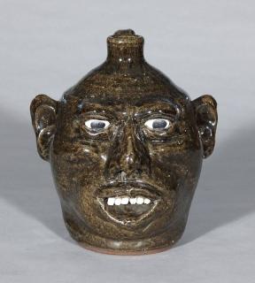 Appraisal: Lanier Meaders faace jug Lanier Meaders American - - Face