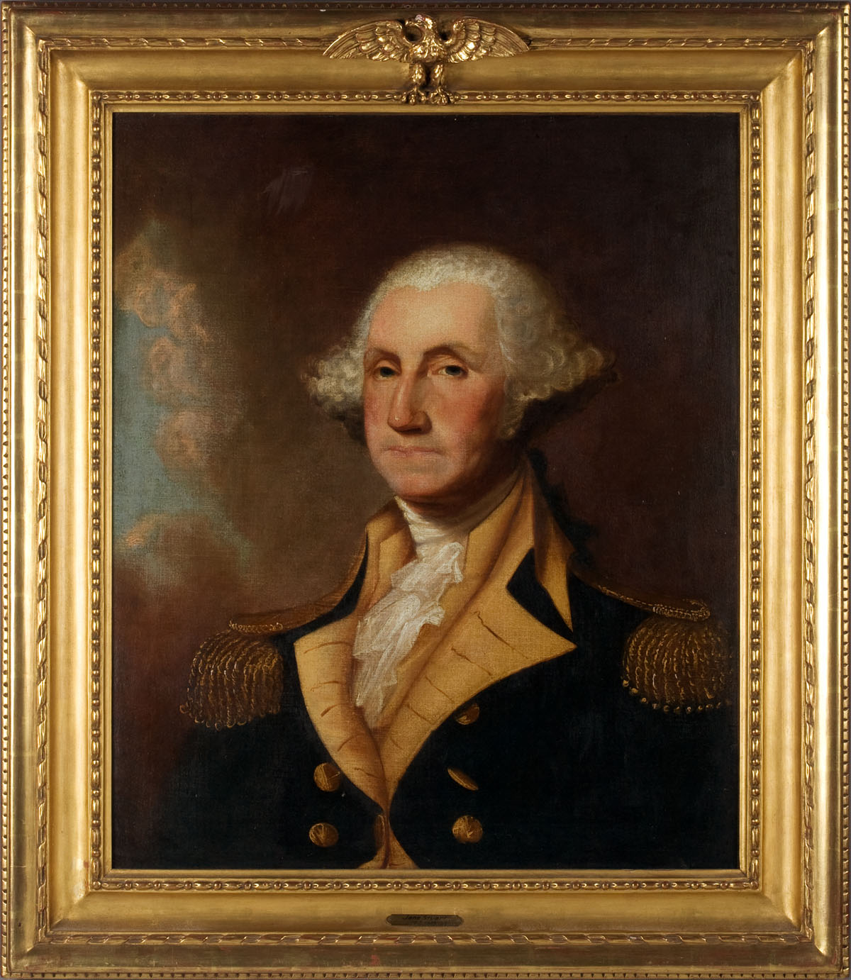 Appraisal: JANE STUART AMERICAN - PORTRAIT OF GEORGE WASHINGTON Oil on