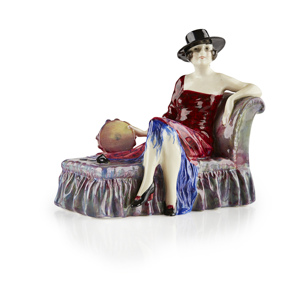 Appraisal: LESLIE HARRADINE - FOR ROYAL DOULTON 'DULCINEA' PORCELAIN FIGURE ISSUED