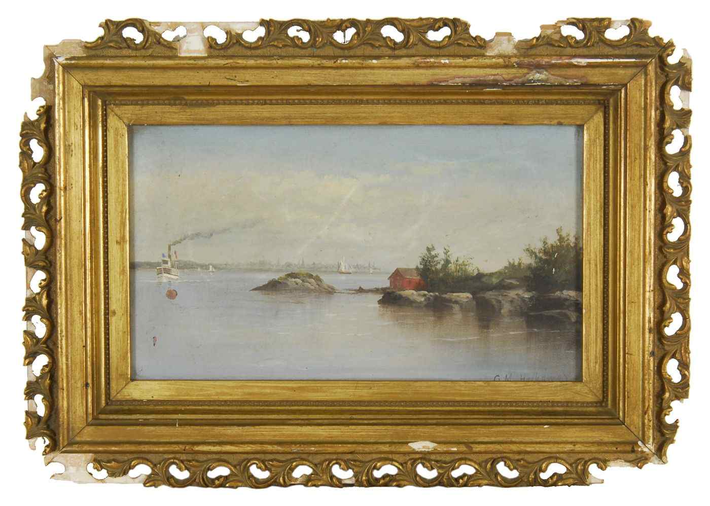 Appraisal: GEORGE M HATHAWAYAmerican - View of One End of Little