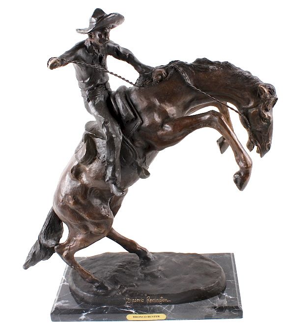 Appraisal: Bronco Buster by Frederic Remington Featured in this lot we