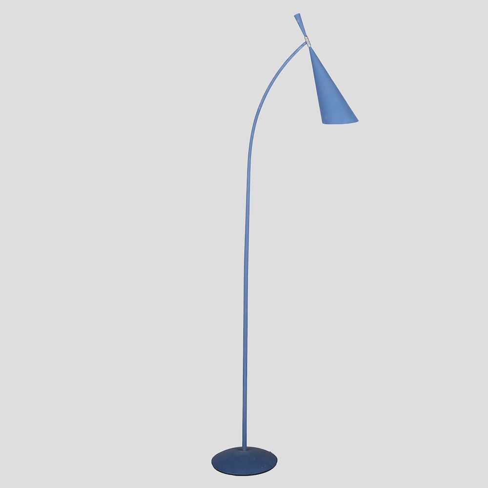 Appraisal: Modern Blue Metal Floor Lamp in high Condition In good