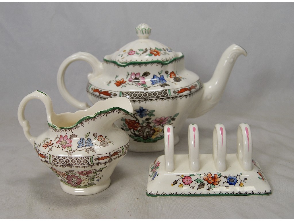 Appraisal: Copeland Spode 'Chinese Rose' part dinner and tea service including