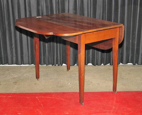 Appraisal: A Federal walnut pembroke table repair replacements height in width