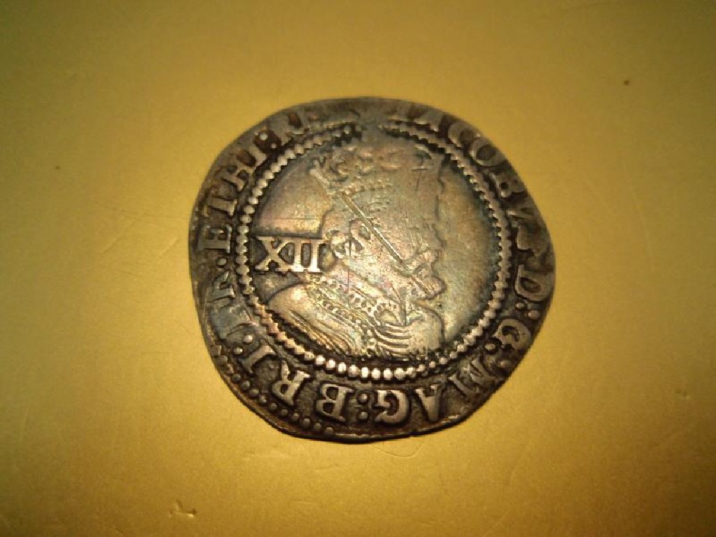 Appraisal: A James I hammered shilling