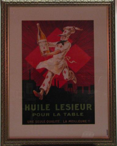 Appraisal: Huile Lesierur Reproduction French Print size as framed ''x ''