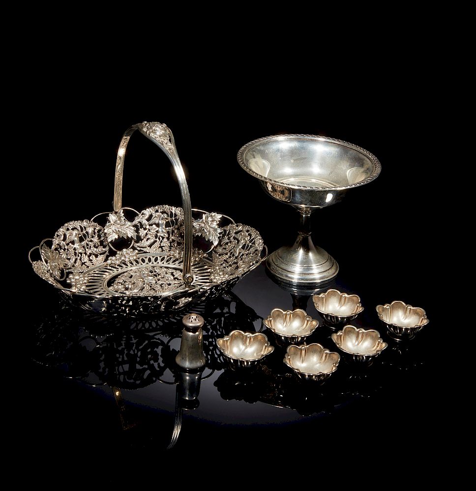 Appraisal: Sterling Silver Table Items Assorted sterling silver table items comprising