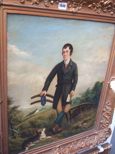 Appraisal: D I Pennicuick th century Portrait of Robert Burns full