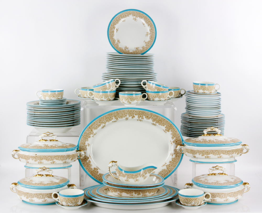 Appraisal: - Large Royal Worcester Dinner Set Large Royal Worchester dinner