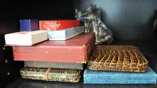 Appraisal: HALF A SHELF OF SILVER PLATE INCLUDING BOWLS CANDELSTICKS BOXED