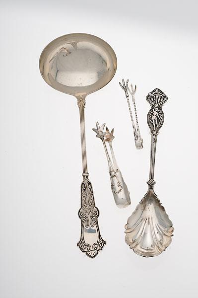 Appraisal: WHITING STERLING ALHAMBRA PUNCH LADLE PLUS ca pieces include an