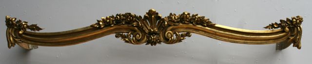 Appraisal: A pair of th century giltwood pelmets cm long