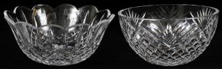 Appraisal: WATERFORD CRYSTAL BOWLS TWO H DIA Lismore pattern