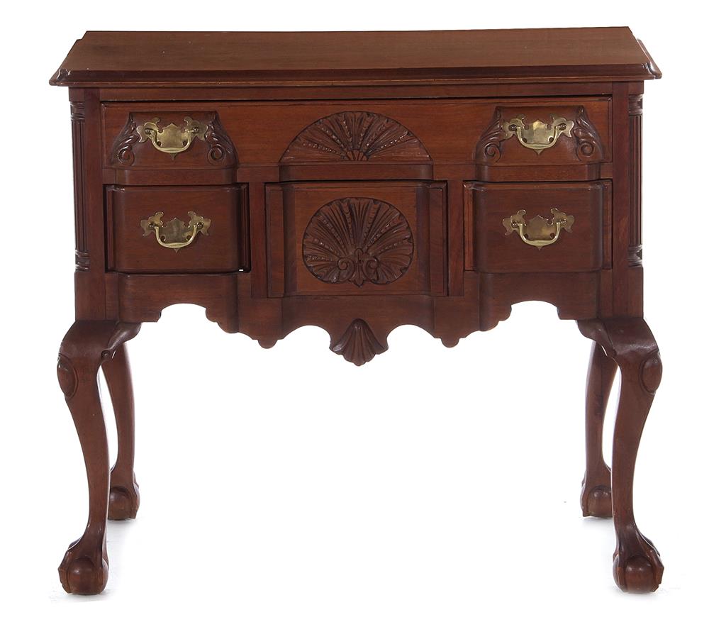 Appraisal: Chippendale style mahogany lowboy late th early th century H