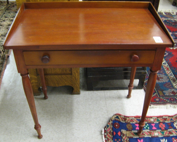 Appraisal: COUNTRY SHERATON STYLE WRITING TABLE American c having a rectangular