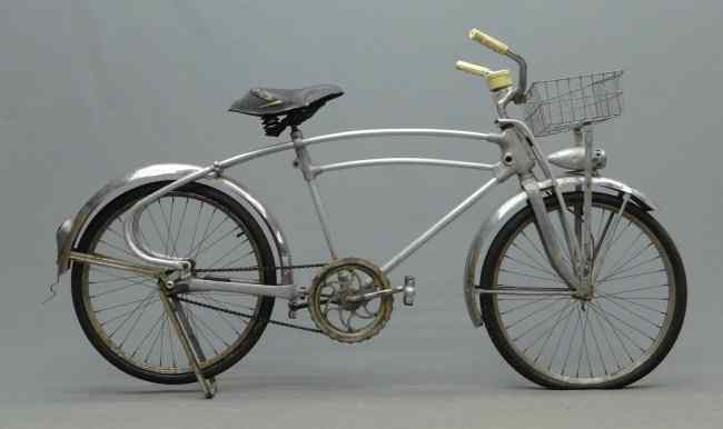 Appraisal: C Monark aluminum Silver King ''Flo Cycle'' balloon bicycle with