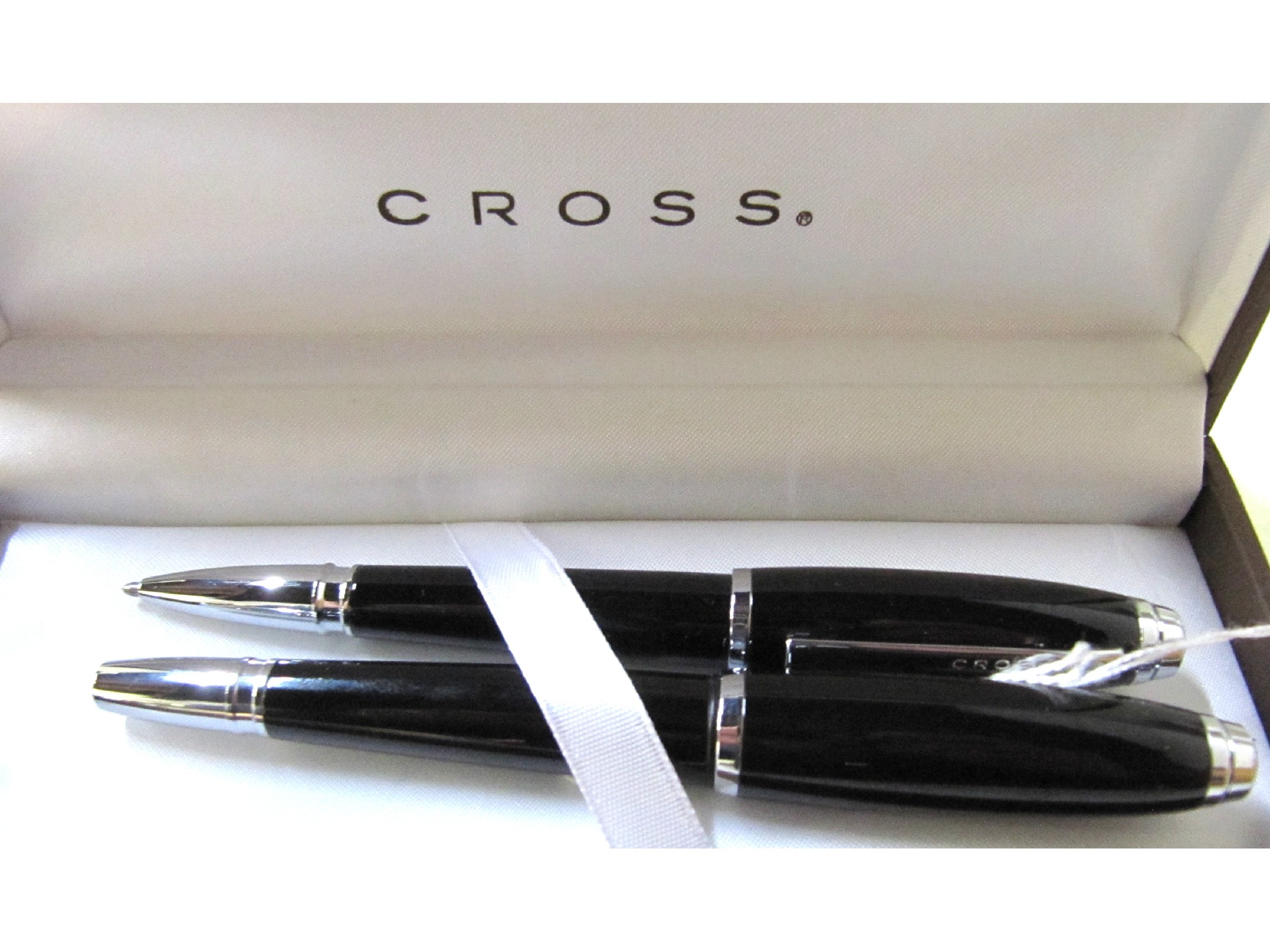 Appraisal: A cased Cross ballpoint and fountain pen set