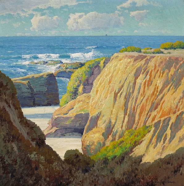 Appraisal: n a Maurice Braun American - California Coast signed 'Maurice