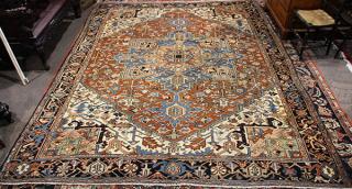 Appraisal: Persian Heriz circa with serapi color pallet and natural dyes