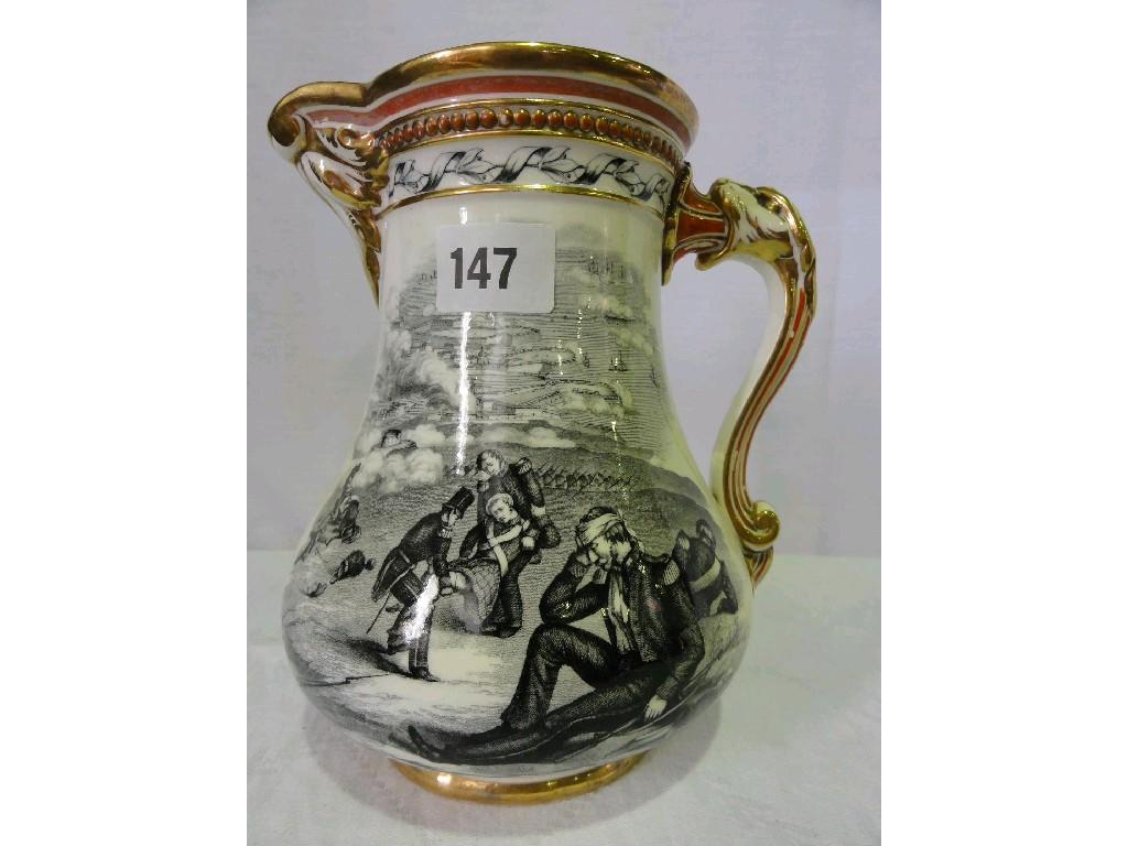 Appraisal: A Victorian jug commemorating the Crimean War Royal Patriotic Fund