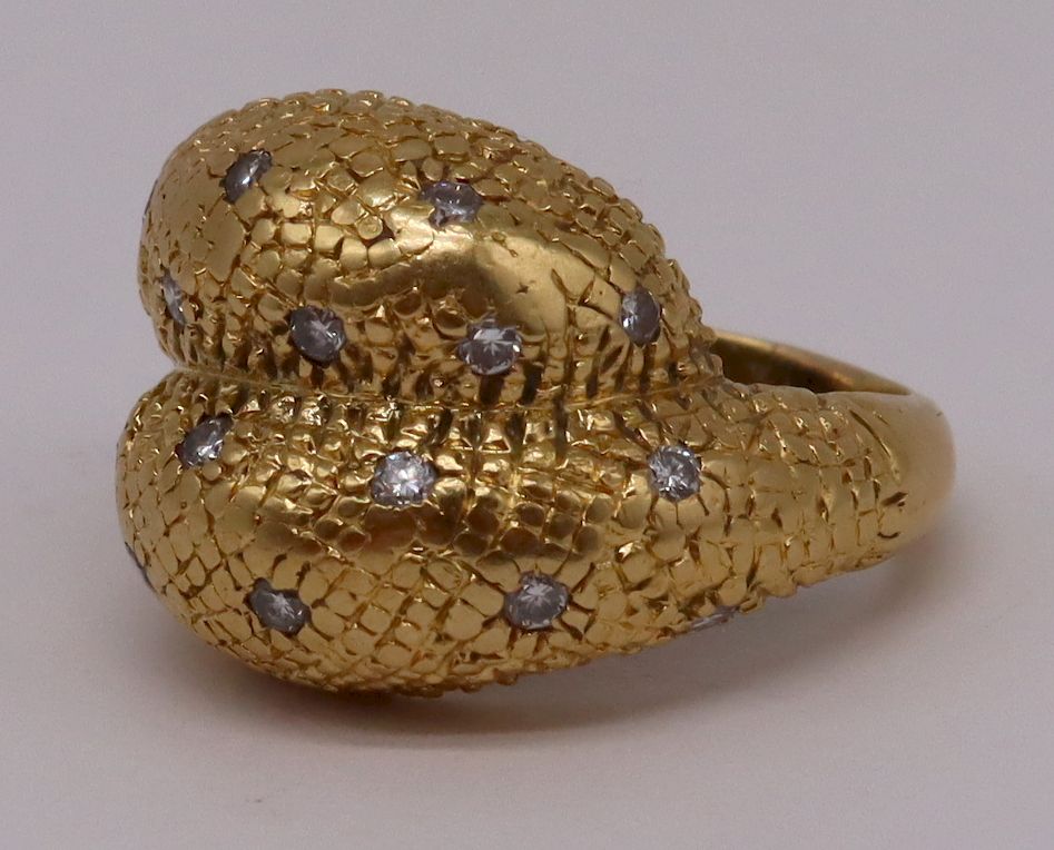 Appraisal: JEWELRY Van Cleef Arpels kt Gold and Diamond Ring Van