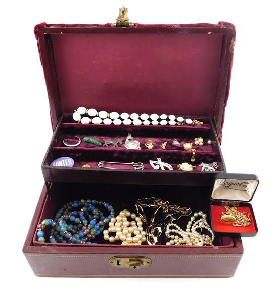 Appraisal: JEWELRY pieces including K gold contained in jewelry box single