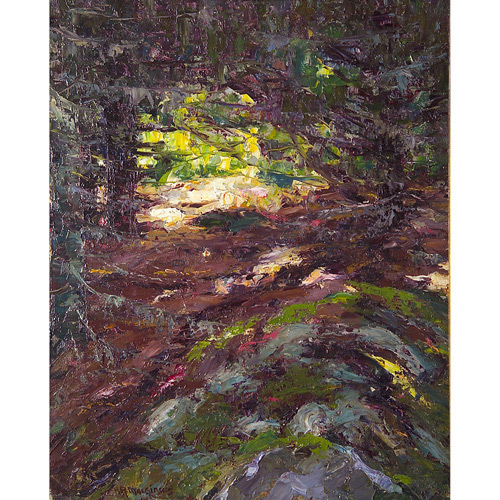 Appraisal: Henry Ryan MacGinnis American - Mossy River oil on canvas