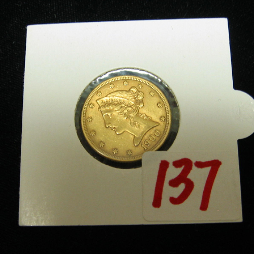 Appraisal: U S FIVE DOLLAR GOLD PIECE Liberty head type variety