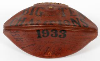 Appraisal: UNIVERSITY OF MICHIGAN TEAM SIGNED FOOTBALL UNIVERSITY OF MICHIGAN TEAM