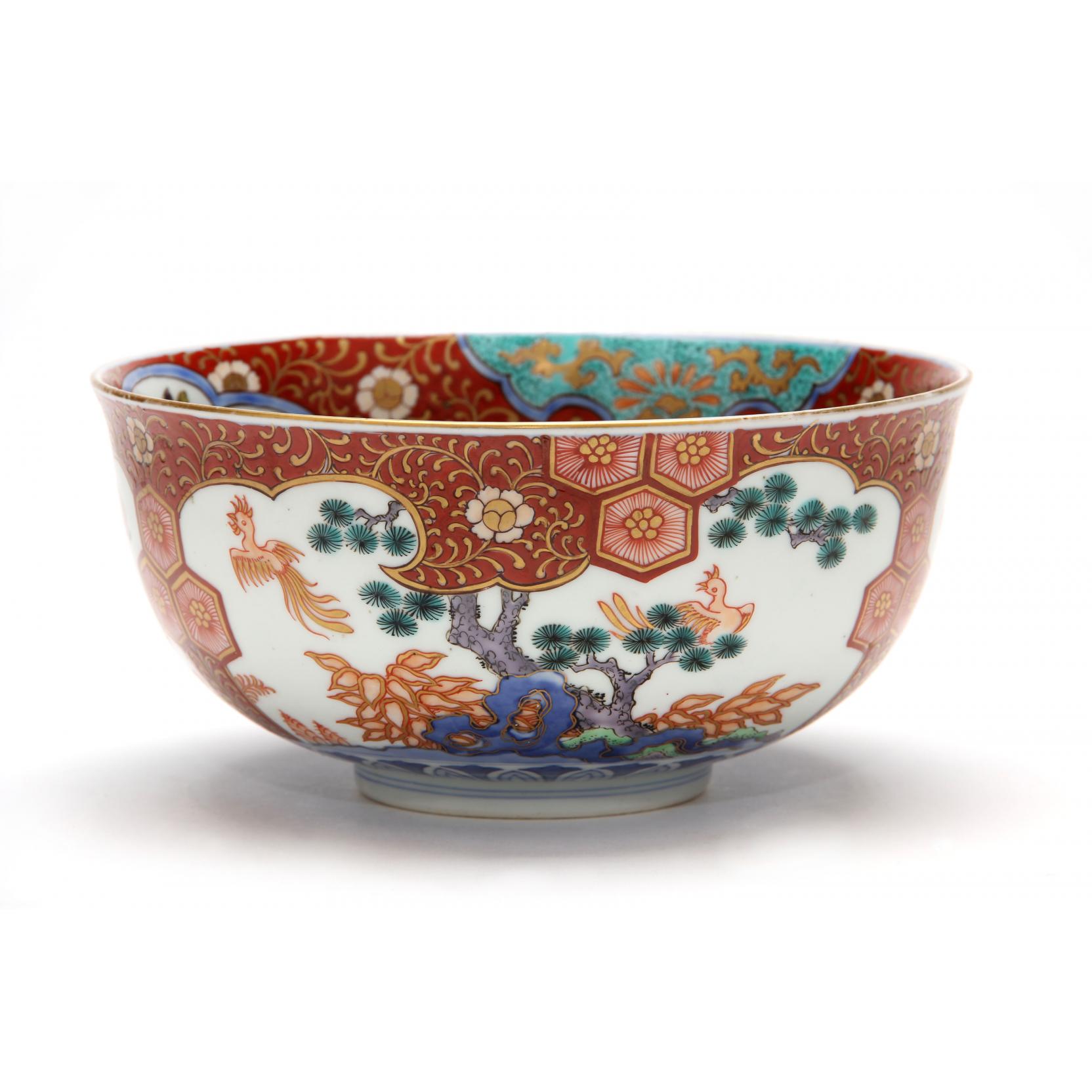 Appraisal: Japanese Imari Bowl th century with allover decoration and central