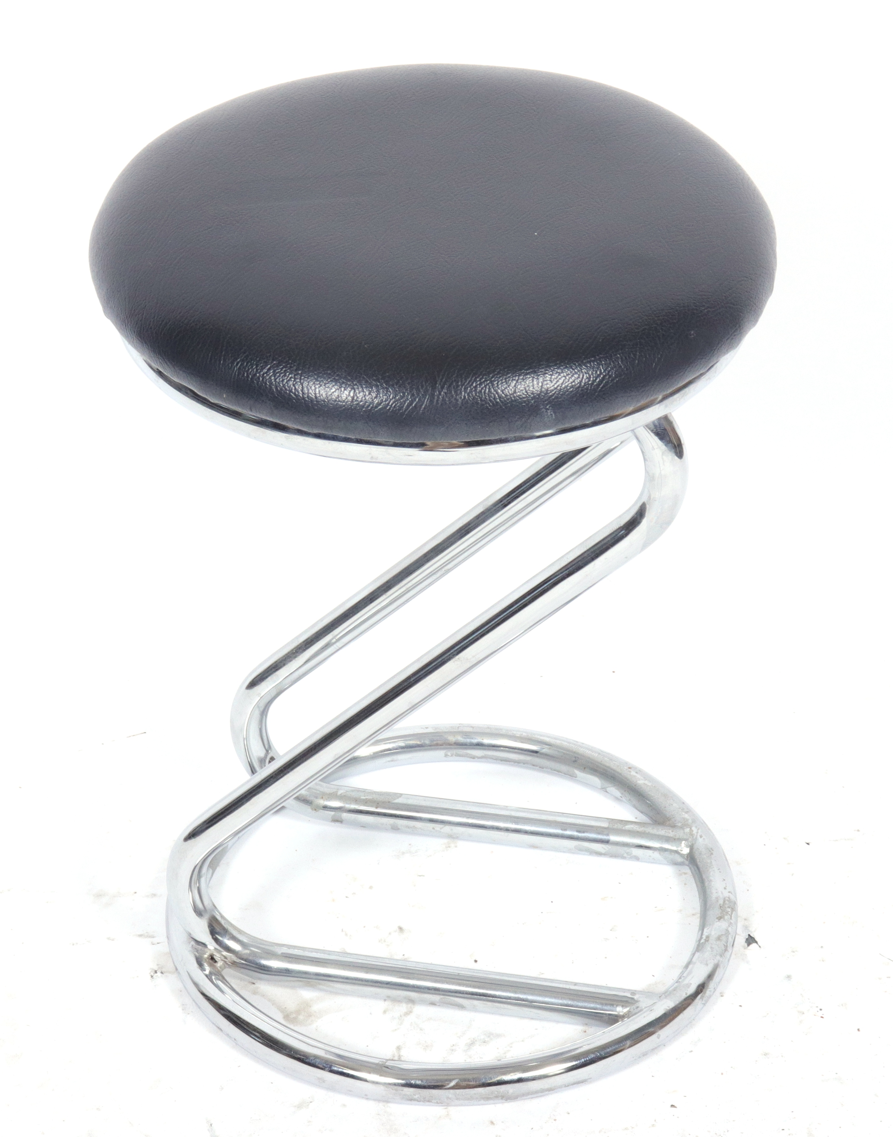 Appraisal: GILBERT ROHDE ART DECO Z-SHAPE STOOL Gilbert Rohde Art Deco