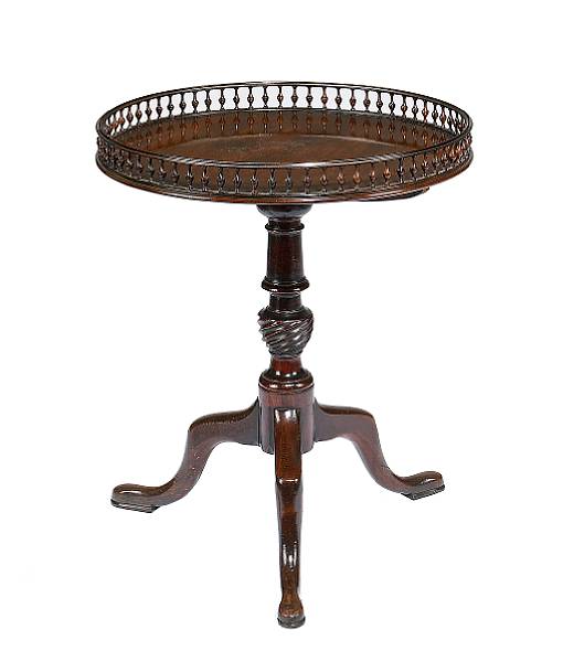 Appraisal: A George III mahogany wine table late th century The