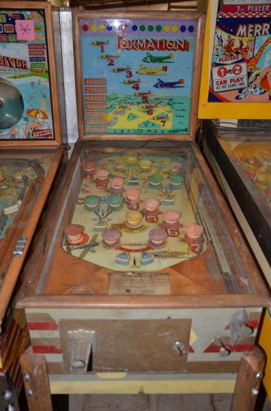 Appraisal: Genco Formation Playfield Good Backglass Fair Cabinet Good Functionality Untested