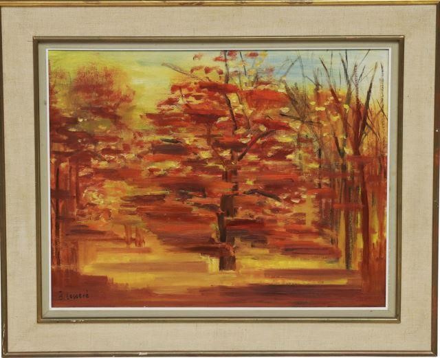 Appraisal: Framed oil on canvas painting Autumn Landscape signed lower left