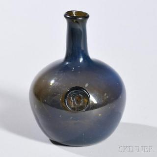 Appraisal: Blown Sealed Bottle th century the tall neck with a