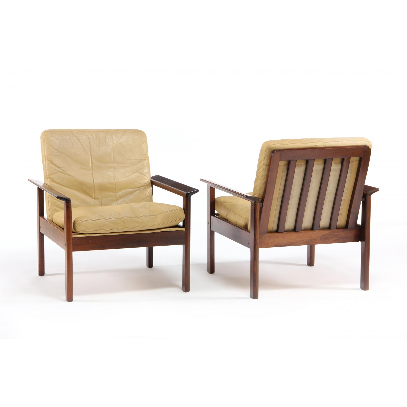 Appraisal: Hans Olsen Denmark - Pair of No Lounge Chairs s