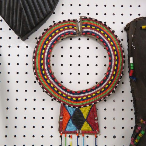 Appraisal: African Tribal Collar Necklace Maasai beaded