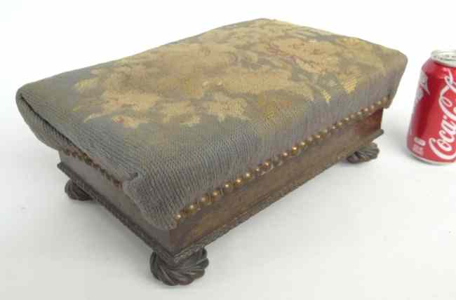 Appraisal: th c Empire footstool '' W '' D '' Ht