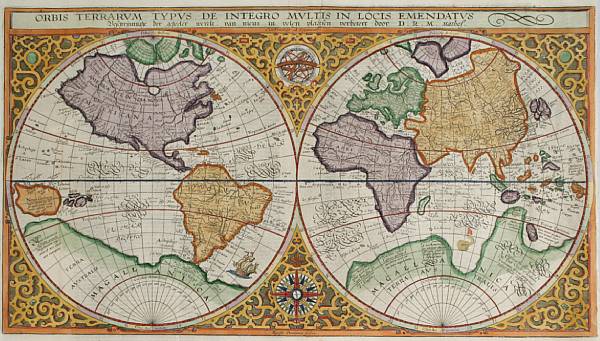 Appraisal: PLANCIUS PETRUS - Orbis terrarum typus de integro multis in