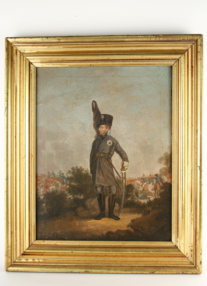 Appraisal: OIL ON CANVAS - Portrait of Prussian army officer ca