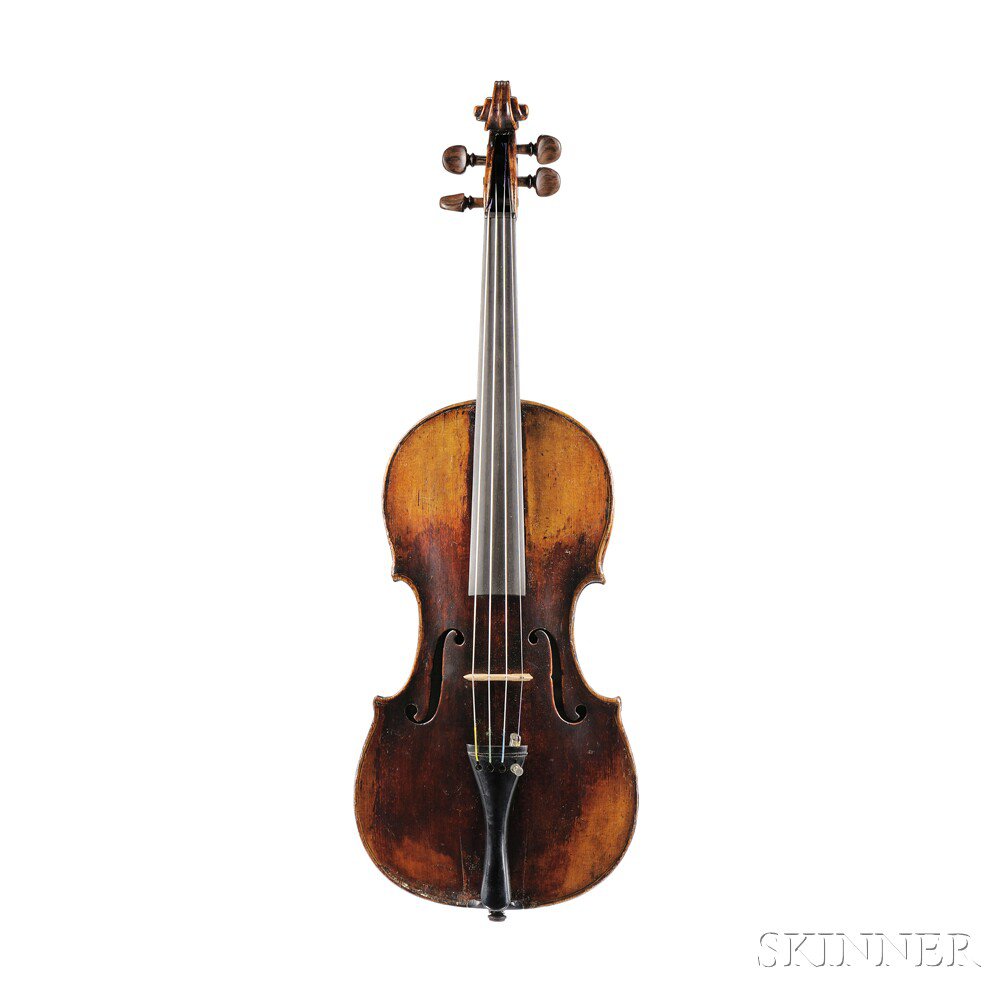 Appraisal: German Violin Possibly Hornsteiner Mittenwald c labeled MATHIAS KLOZ LAUTENMACHER