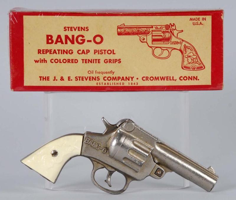 Appraisal: Stevens Bang-O Cap Gun Description Includes box Condition Near Mint