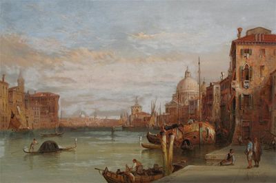 Appraisal: Alfred Pollentine - Views of the Grand Canal near Santa