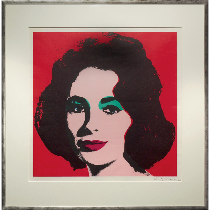 Appraisal: Andy Warhol American - Liz color offset lithograph Feldman x