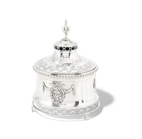 Appraisal: An th century Dutch silver tobacco jar and cover maker's