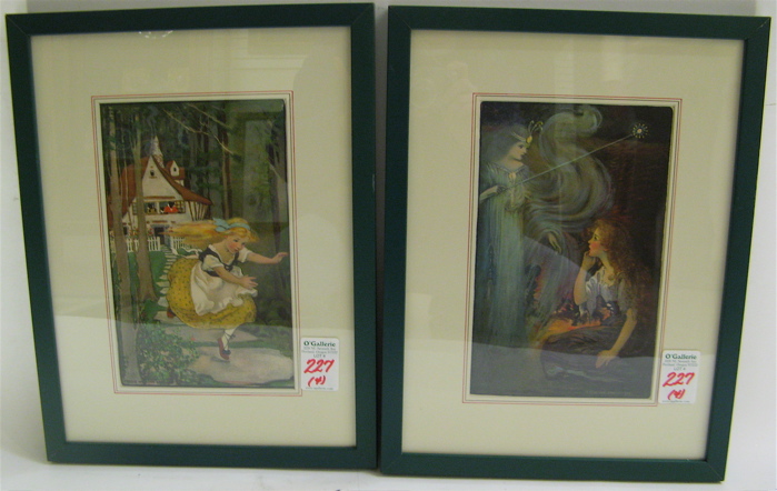 Appraisal: JESSIE WILCOX SMITH four color lithographs American - titled Jack